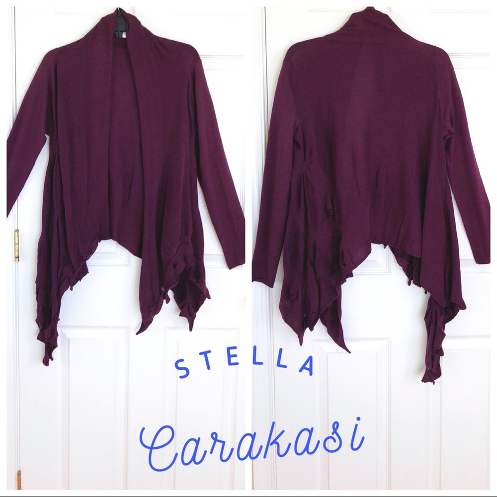 Stella Carakasi Plum long sleeves Open Cardigan